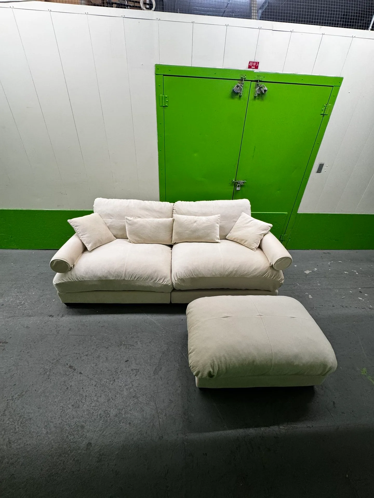 Comfortable Upholstered Velvet Sofa Set - FREE DELIVERY