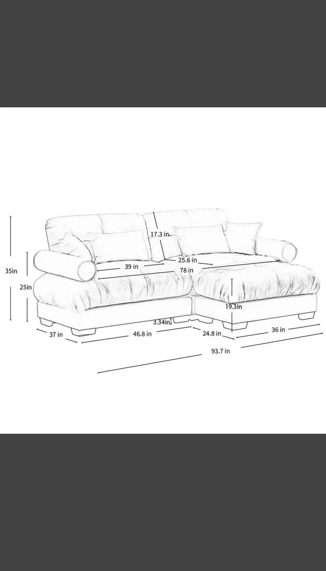 Comfortable Upholstered Velvet Sofa Set - FREE DELIVERY - photo 5