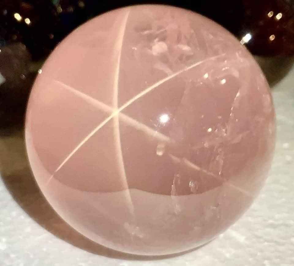 Star Lavender Rose Quartz Sphere - photo 5