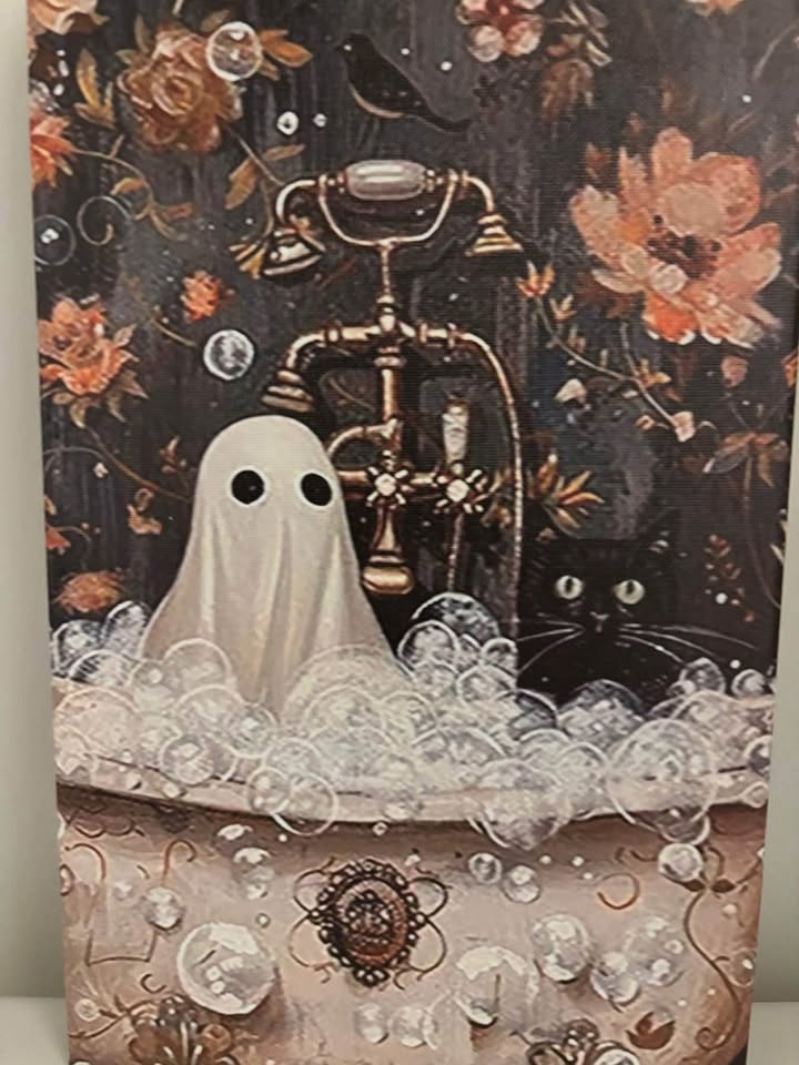 Clawfoot Tub Ghost Canvas - photo 5