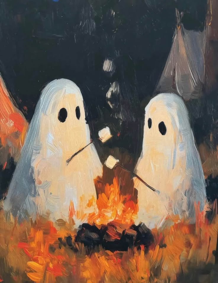 Campfire Ghosts Canvas -Ready To Hang - photo 2