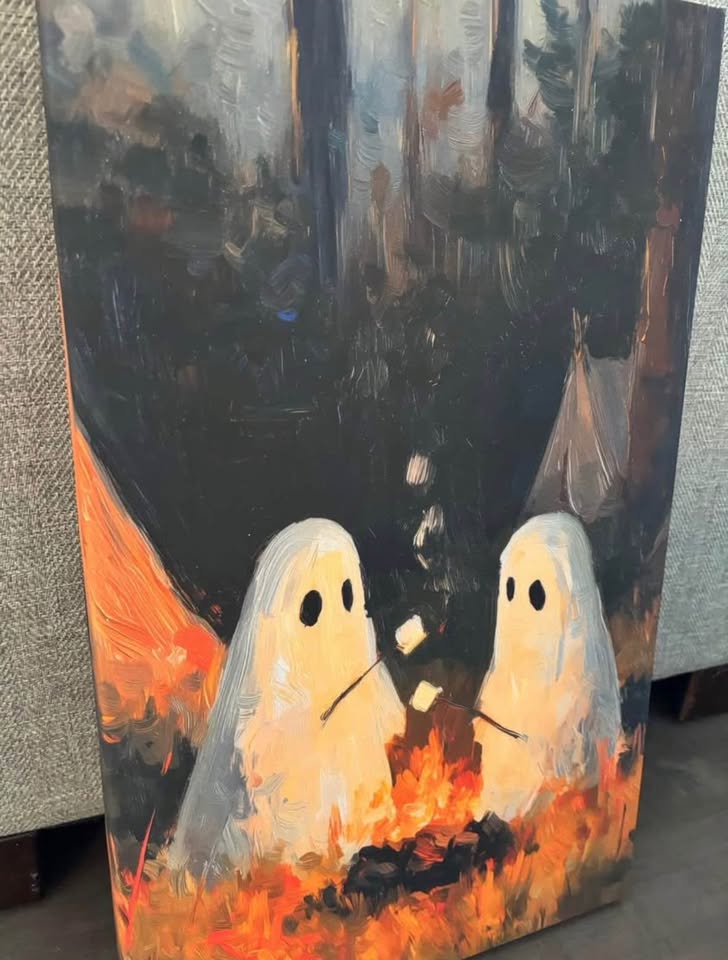 Campfire Ghosts Canvas -Ready To Hang - photo 3