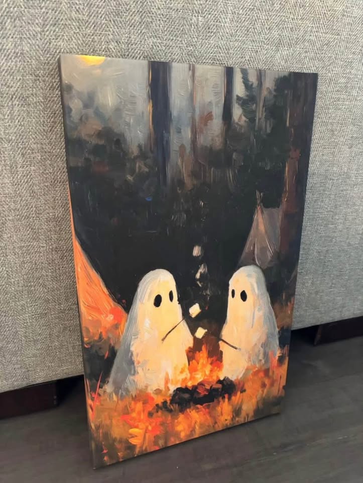 Campfire Ghosts Canvas -Ready To Hang - photo 4