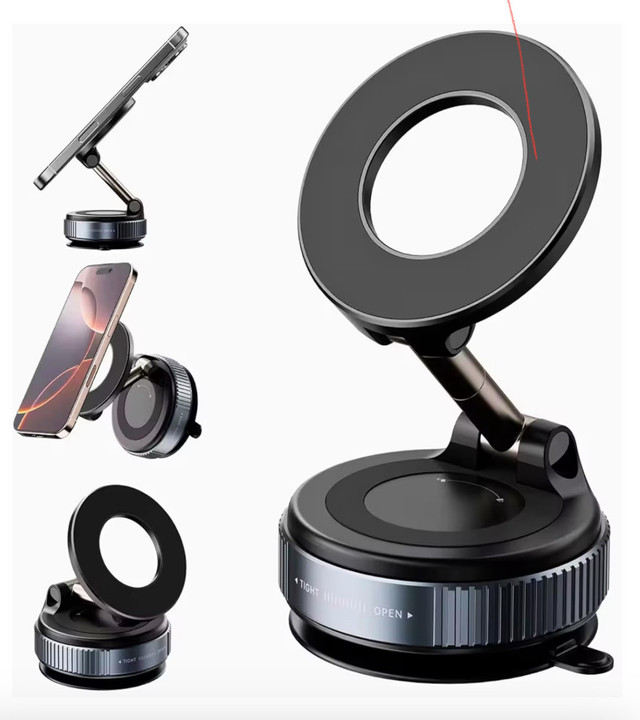 Vacuum suction magnetic bracket!