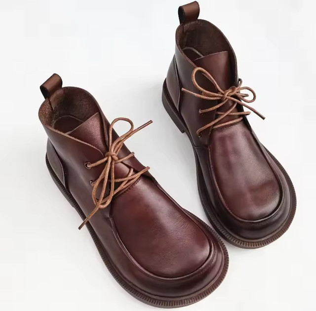 Brown Ankle Boots-Size 8.5