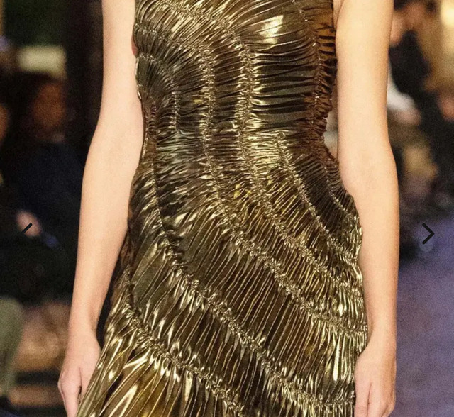 LORAGAL Gold Dress-size S - photo 2