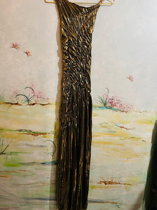 LORAGAL Gold Dress-size S - photo 3