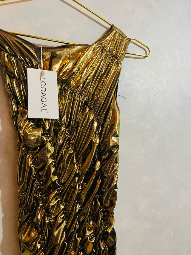LORAGAL Gold Dress-size S - photo 5