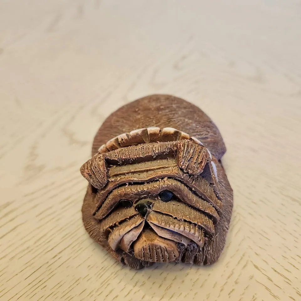 Decorative Clay Dog Ornament