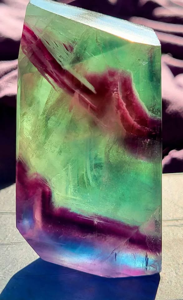 Rainbow Fluorite Crystal - photo 2