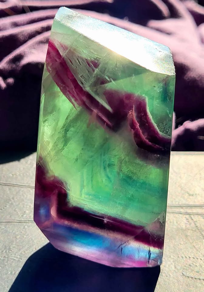 Rainbow Fluorite Crystal - photo 3