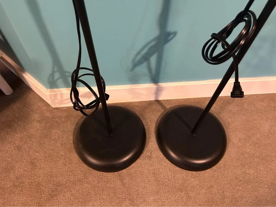 2 x Black IKEA Standing floor lamp image indicator(3)