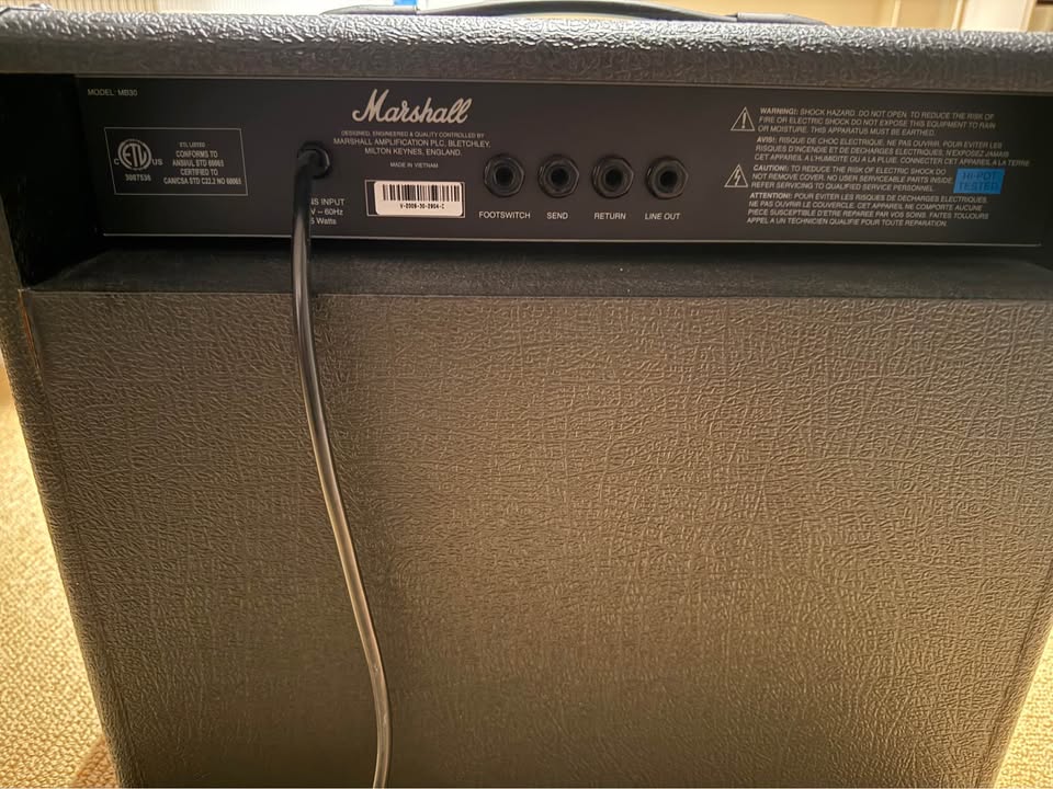 Marshall Bass Amp MB30 series - photo 5