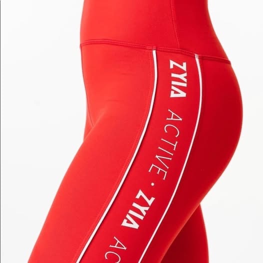 Zyia Plus size Red Hi-Rise Leggings - photo 2