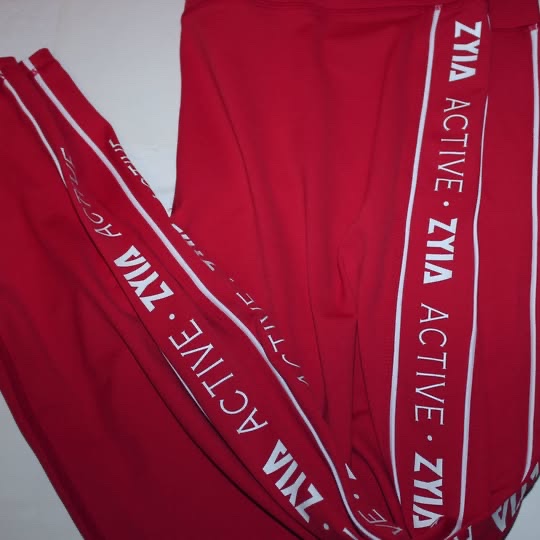 Zyia Plus size Red Hi-Rise Leggings - photo 3
