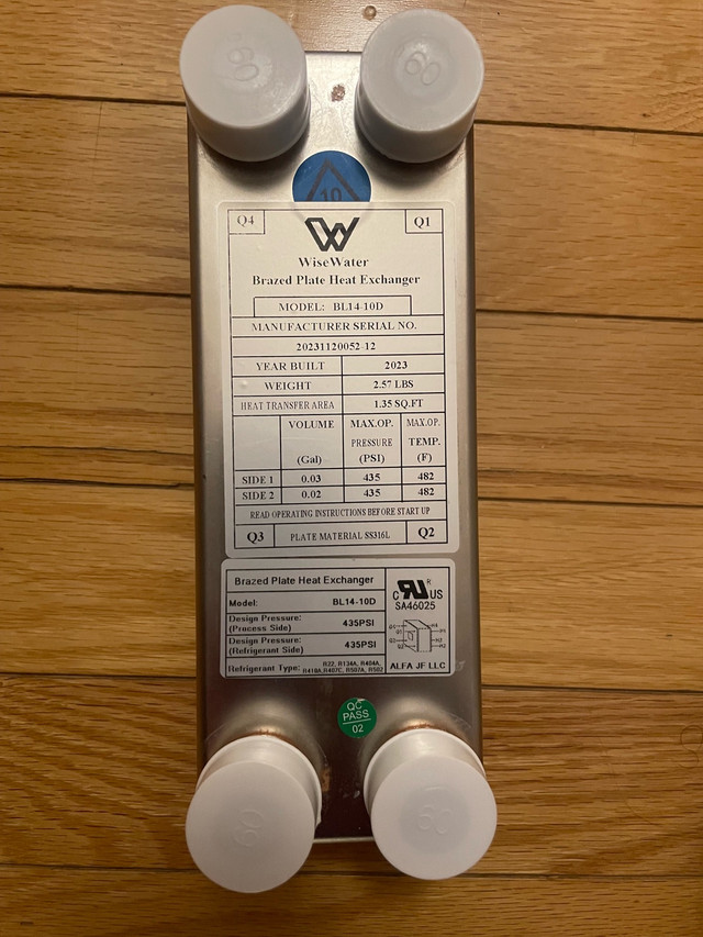 WiseWater Heat Exchanger BL14-10D