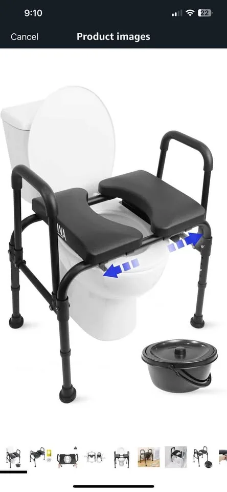 New Raised Toilet Seat with Handles image indicator(3)