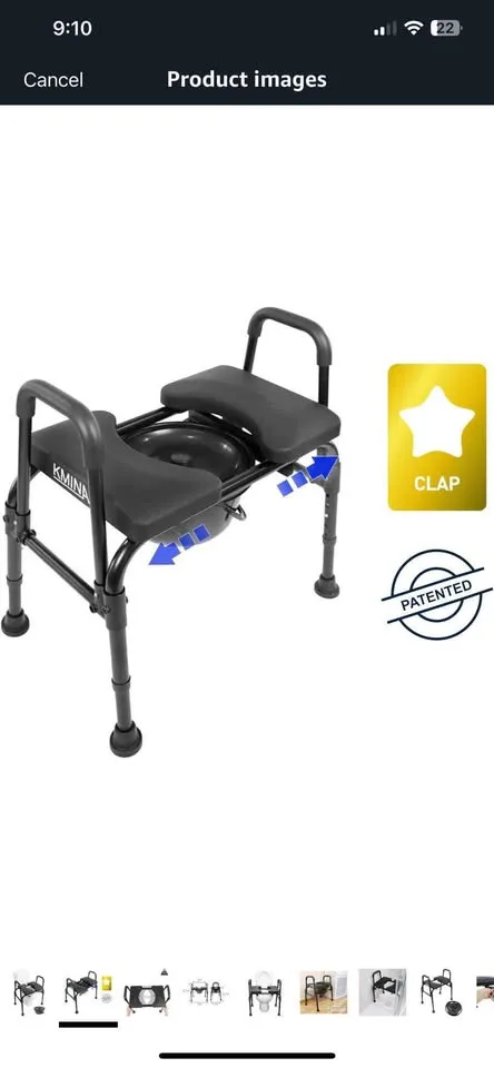 New Raised Toilet Seat with Handles image indicator(4)