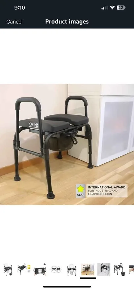 New Raised Toilet Seat with Handles image indicator(9)