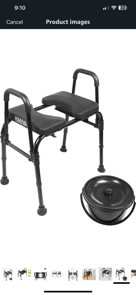 New Raised Toilet Seat with Handles image indicator(10)