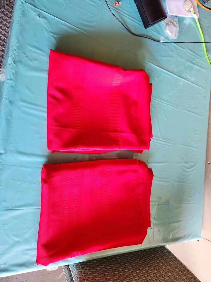 Table Cloth 7feet by 5 feet Red 2pcs