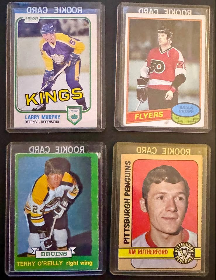 4 vintage rookie NHL TRADING cards