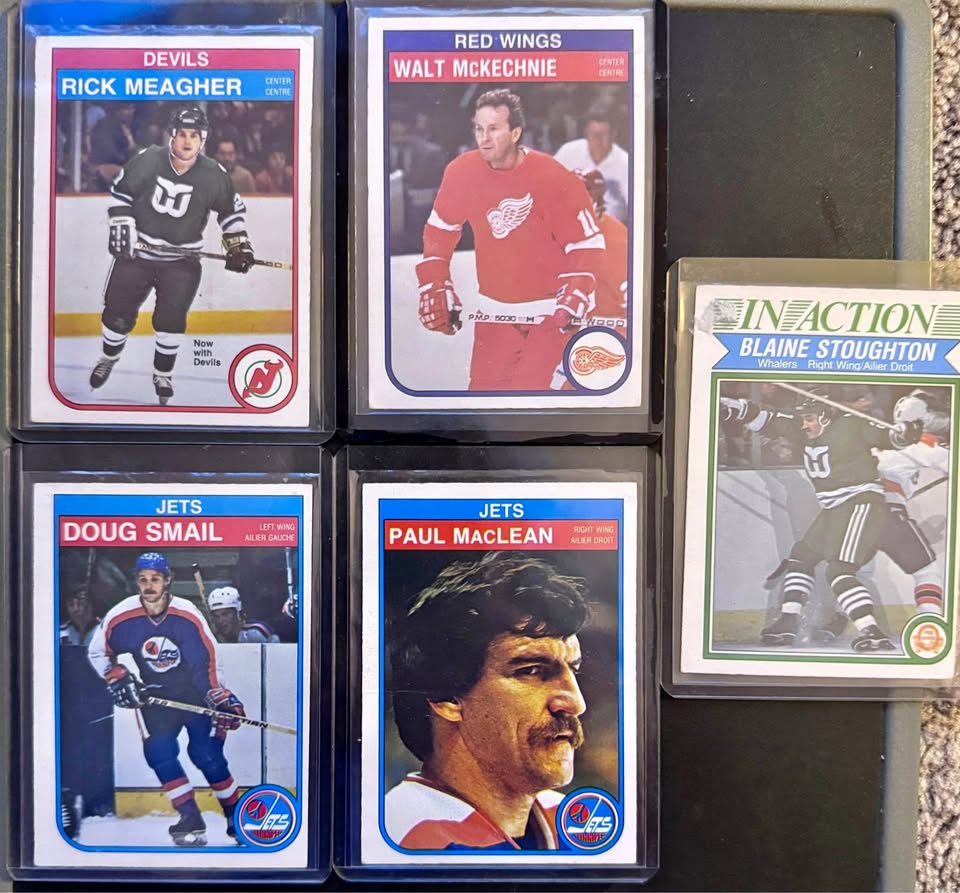 5 Error Vintage NHL Trading Cards -Details in Description