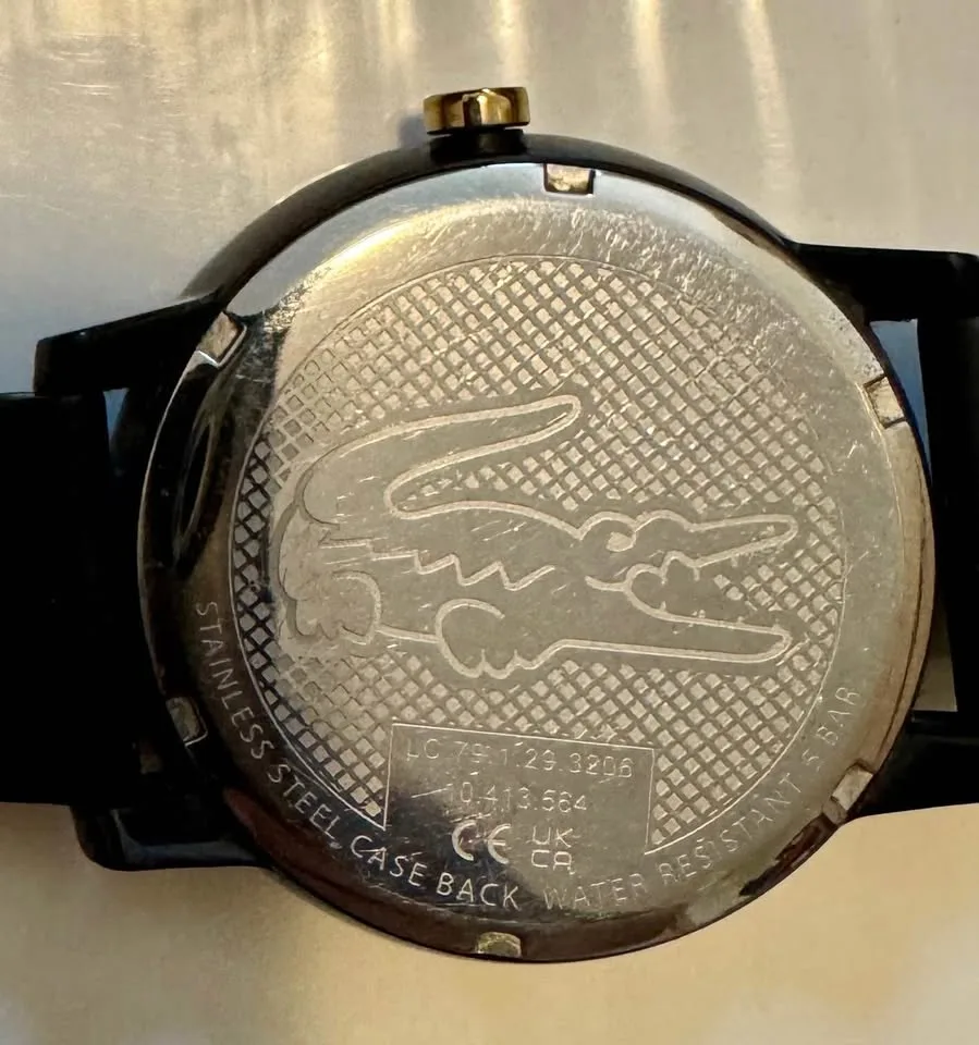 Used Lacoste 12.12 men's watch - front face scratched image indicator(3)