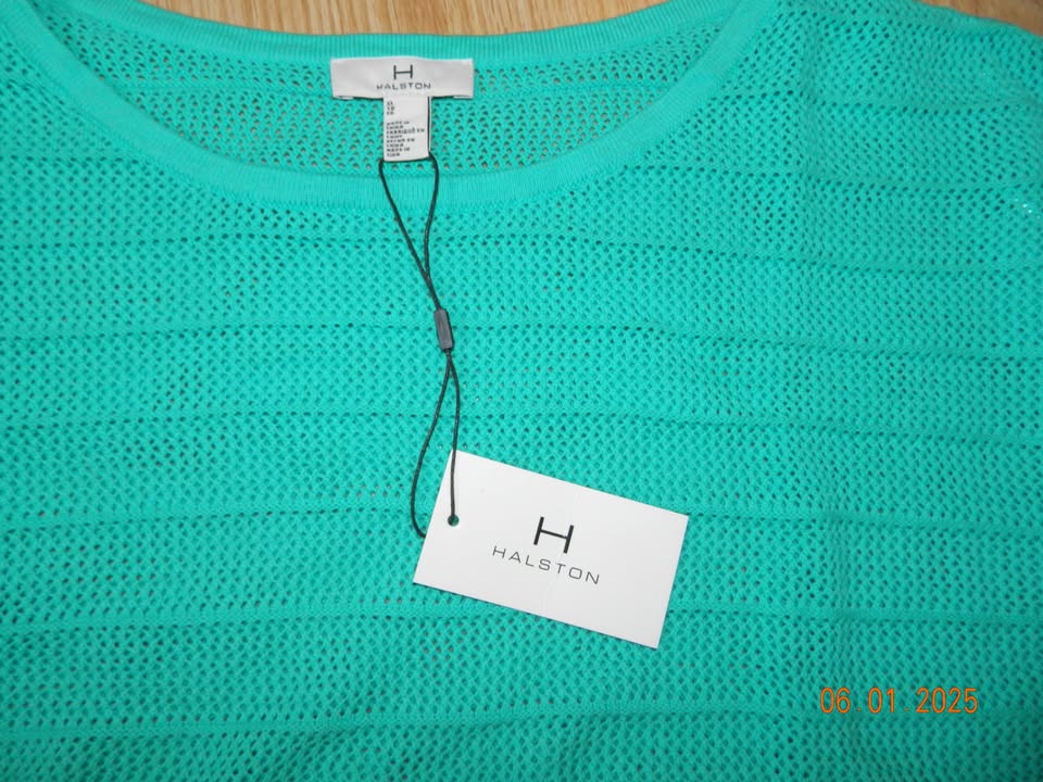 WOMENS NWT HALSTON KNIT SHORT SLEEVE size XL - photo 2