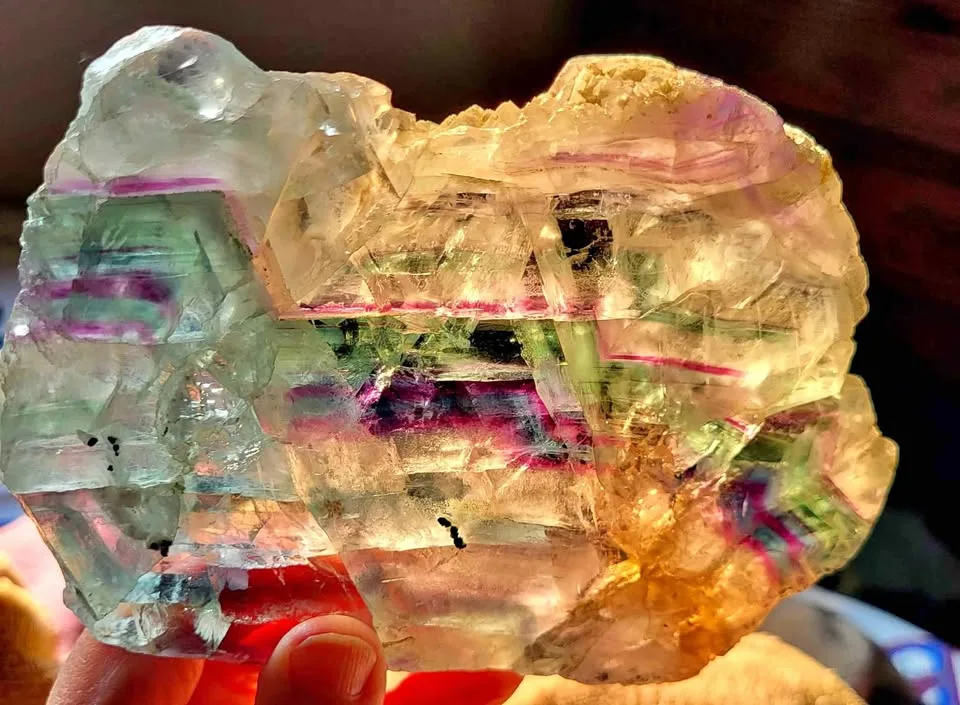 Rainbow Fluorite Crystal