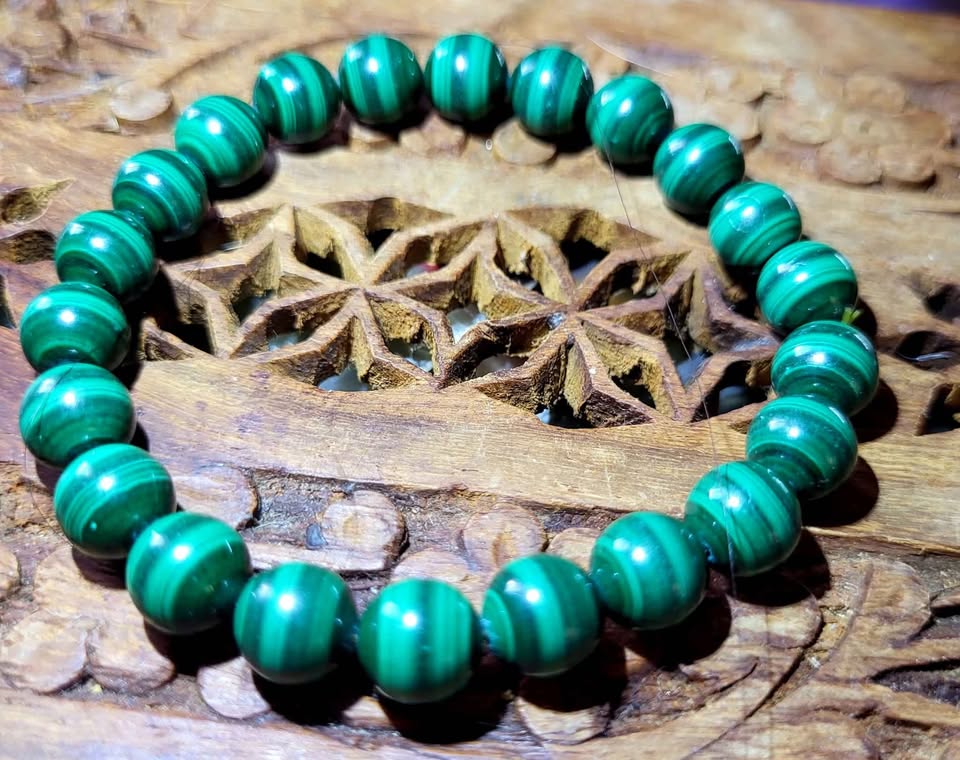 Malachite Bracelet 5mm - photo 2