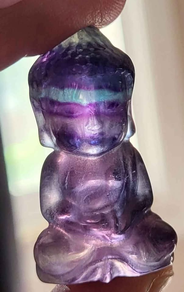 Baby Buddha Crystal Fluorite - photo 3