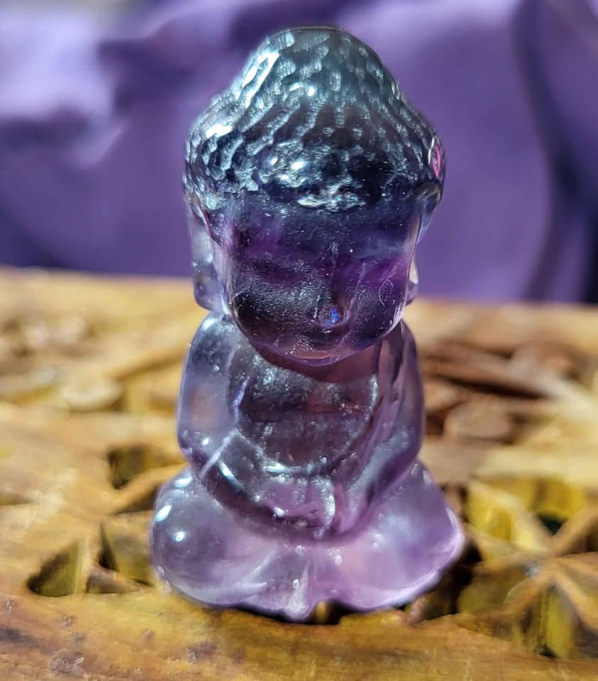 Baby Buddha Crystal Fluorite - photo 4