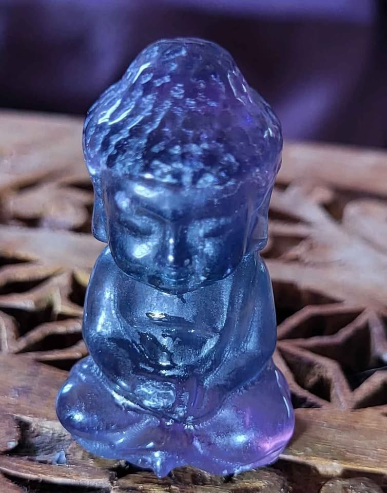 Baby Buddha Crystal Fluorite - photo 5