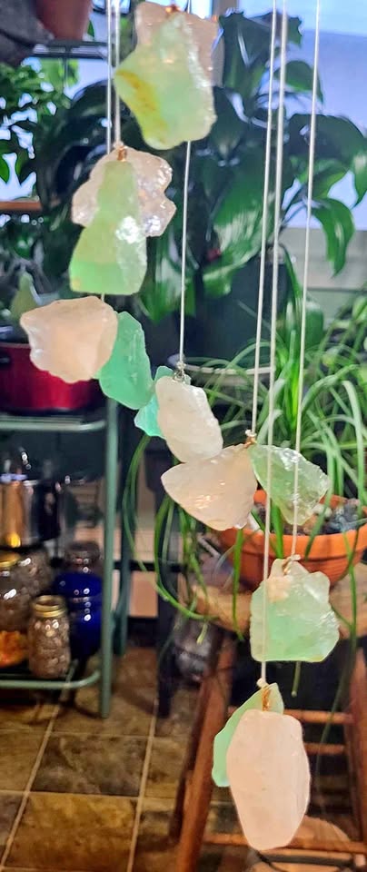 Crystal Wind Chime - Fluorite & Quartz