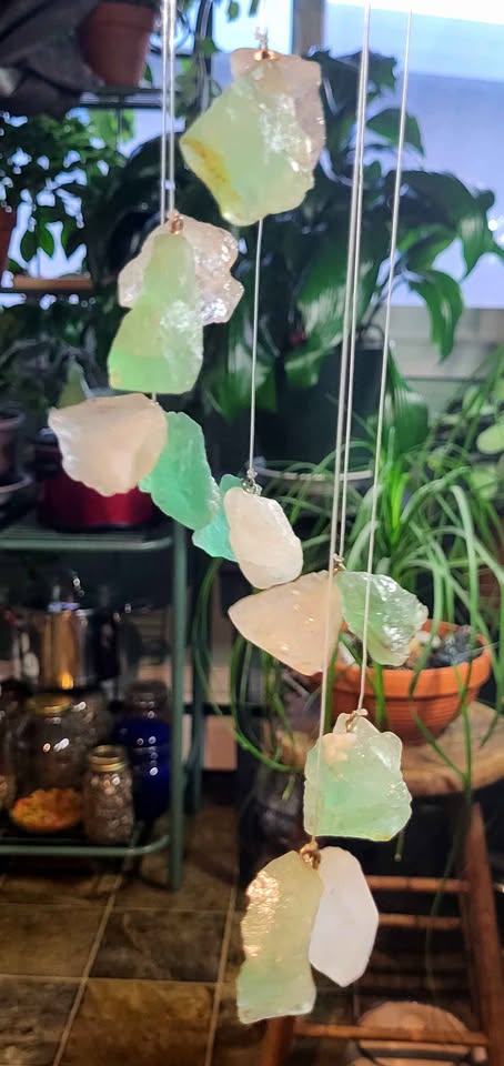 Crystal Wind Chime - Fluorite & Quartz - photo 3