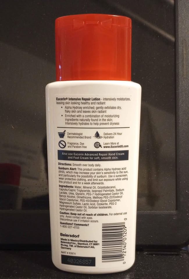 Eucerin Intensive Repair Lotion (5 oz) - 3 for $10 - photo 3