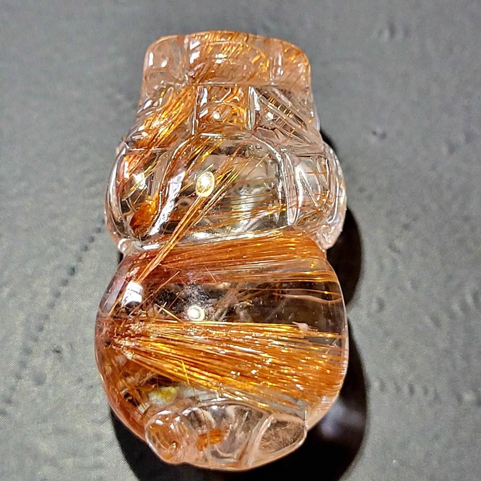 Rutilated Copper Quartz Pendant