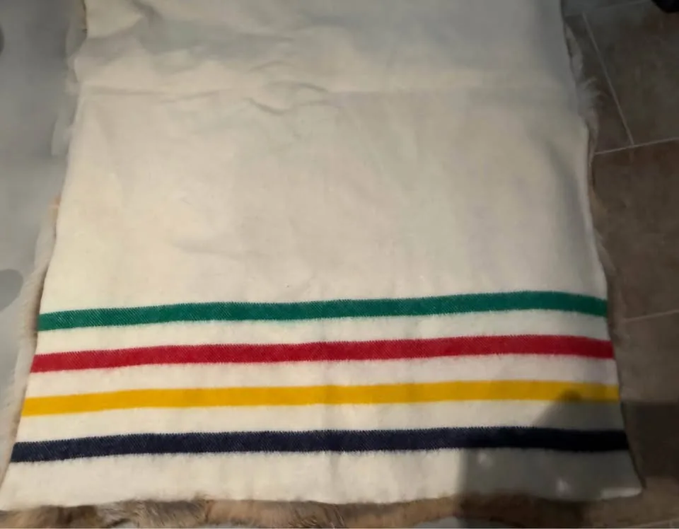 Caroline Furs/HBC Stripes Coyote Fur Throw image indicator(2)