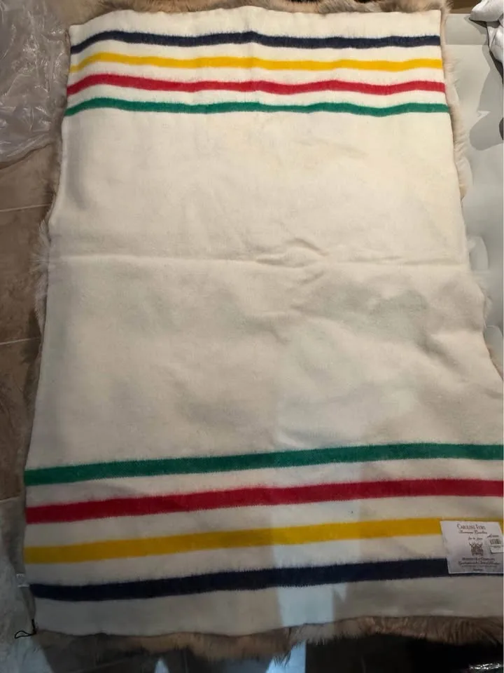 Caroline Furs/HBC Stripes Coyote Fur Throw image indicator(3)