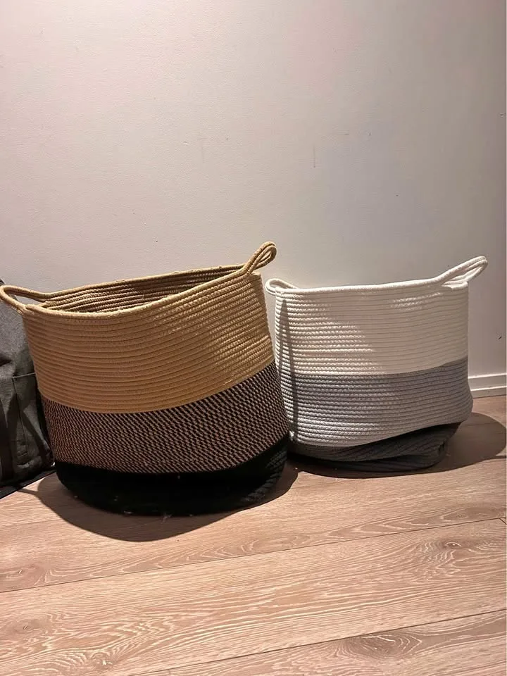 Rope Storage Baskets - Set of 2 thumbnail