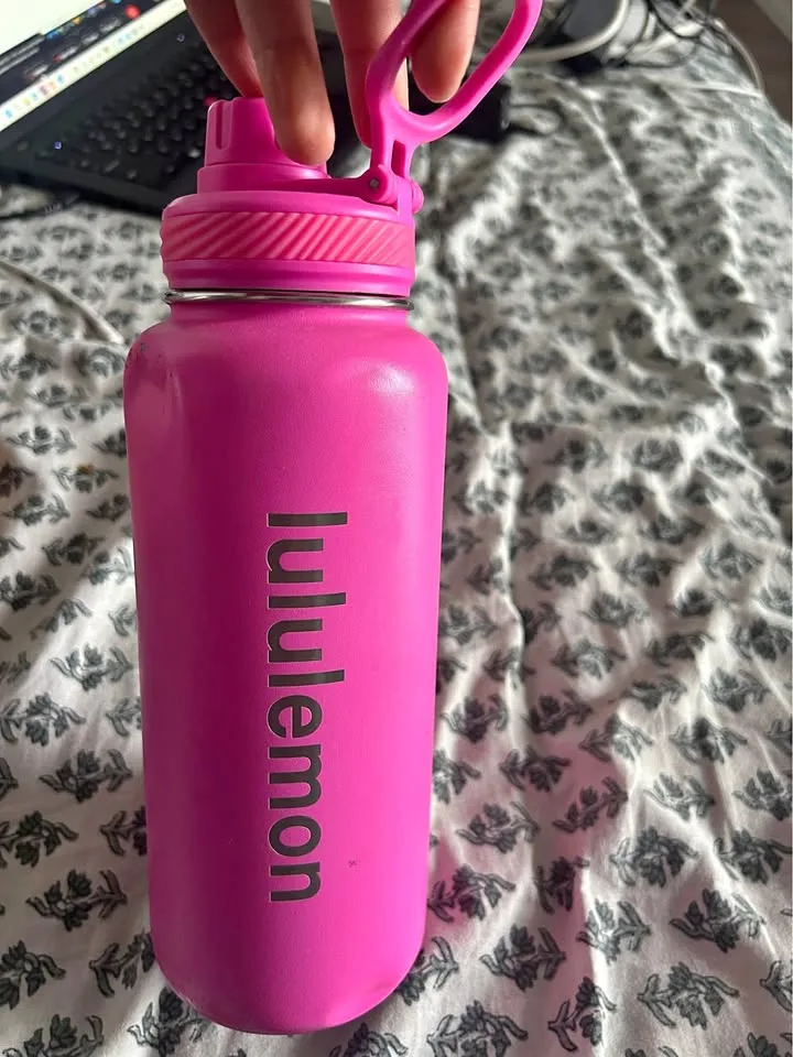 Lululemon Pink Water Bottle-32oz thumbnail