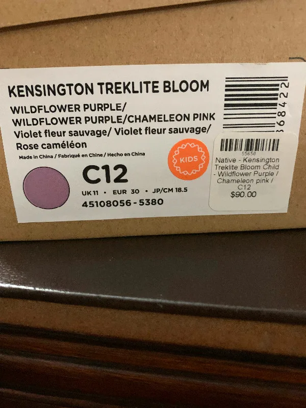 Kids brand Native boots