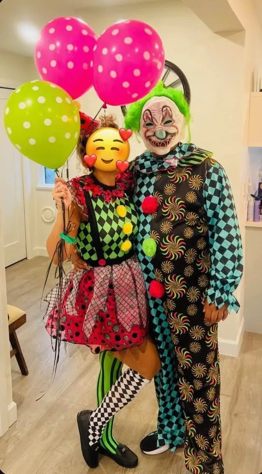 Couple Neon Clown Costume image indicator(2)