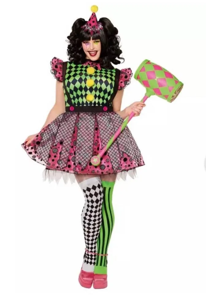 Couple Neon Clown Costume image indicator(4)