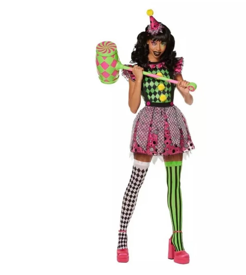 Couple Neon Clown Costume image indicator(6)