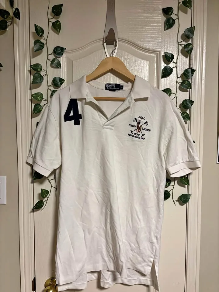Vintage 90s white ralph lauren polo thumbnail