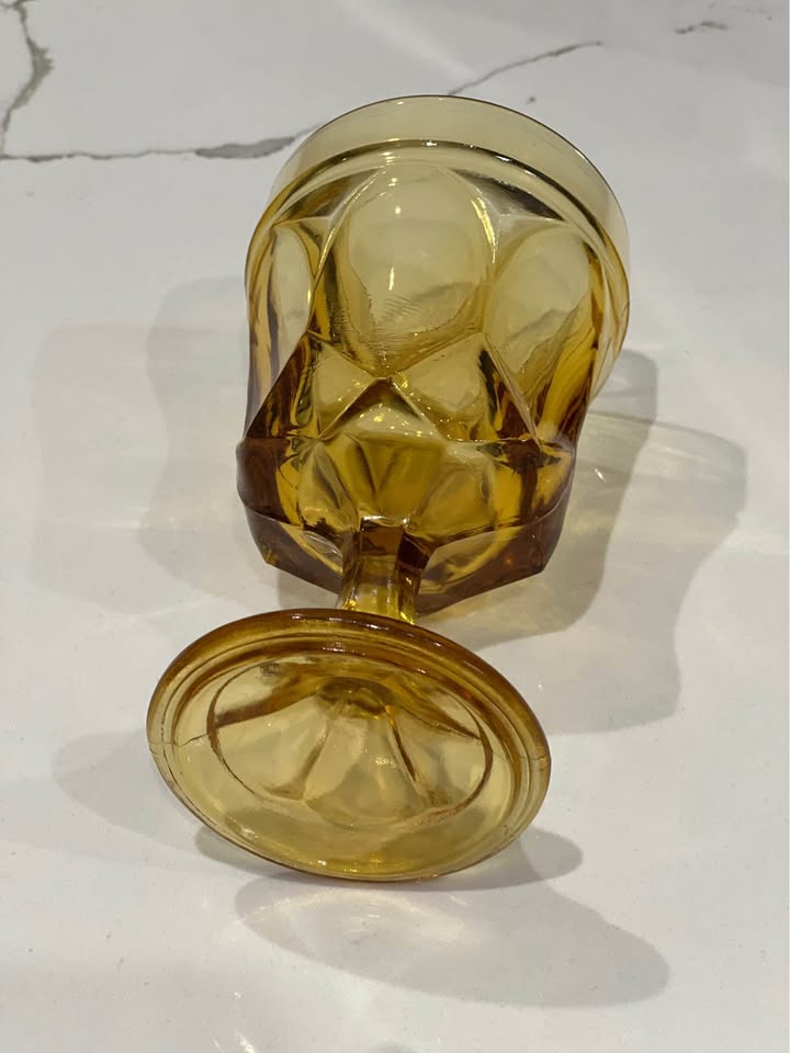 Anchor Hocking Fairfield Amber Goblet - photo 4