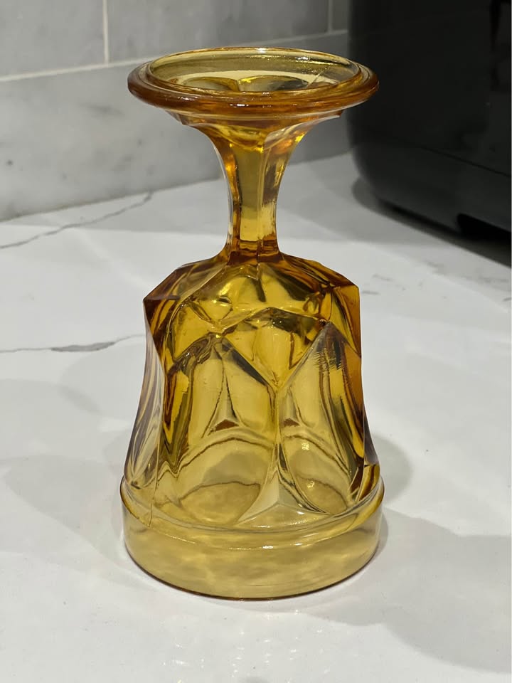 Anchor Hocking Fairfield Amber Goblet - photo 5