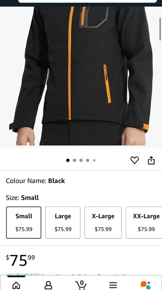 New - men jacket Softshell Jacket Lightweight Thermal image indicator(2)